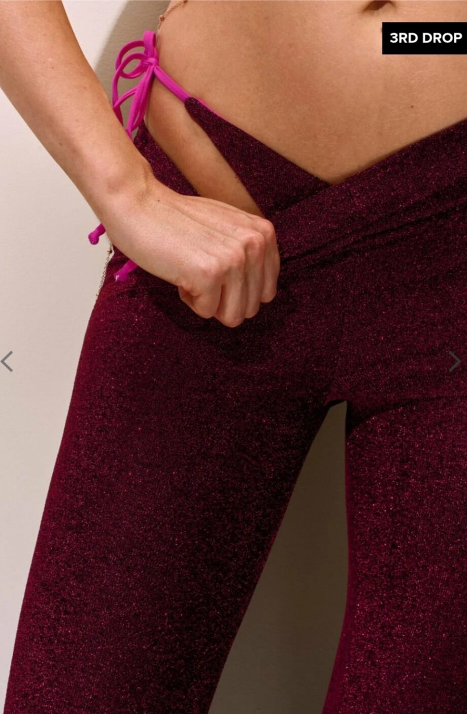PANTALONE SILVIA LUREX FUCSIA - MATINÉE