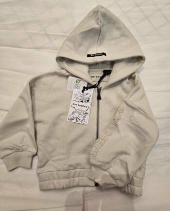 FELPA FULL ZIP CON LOGO MANICA - ROY ROGER'S