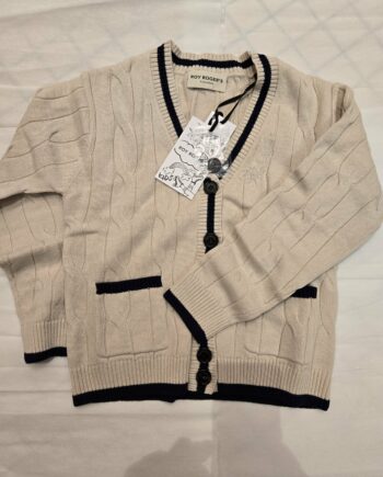 CARDIGAN PANNA PROFILI BLU - ROY ROGER'S