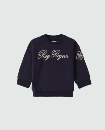 FELPA BLU GIROCOLLO - ROY ROGER'S