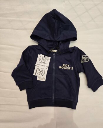 FELPA FULL ZIP BLU - ROGER'S