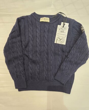 MAGLIONE TRECCIA BLU - ROY ROGER'S