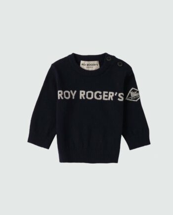 MAGLIONE GIROCOLLO BLU - ROY ROGER'S