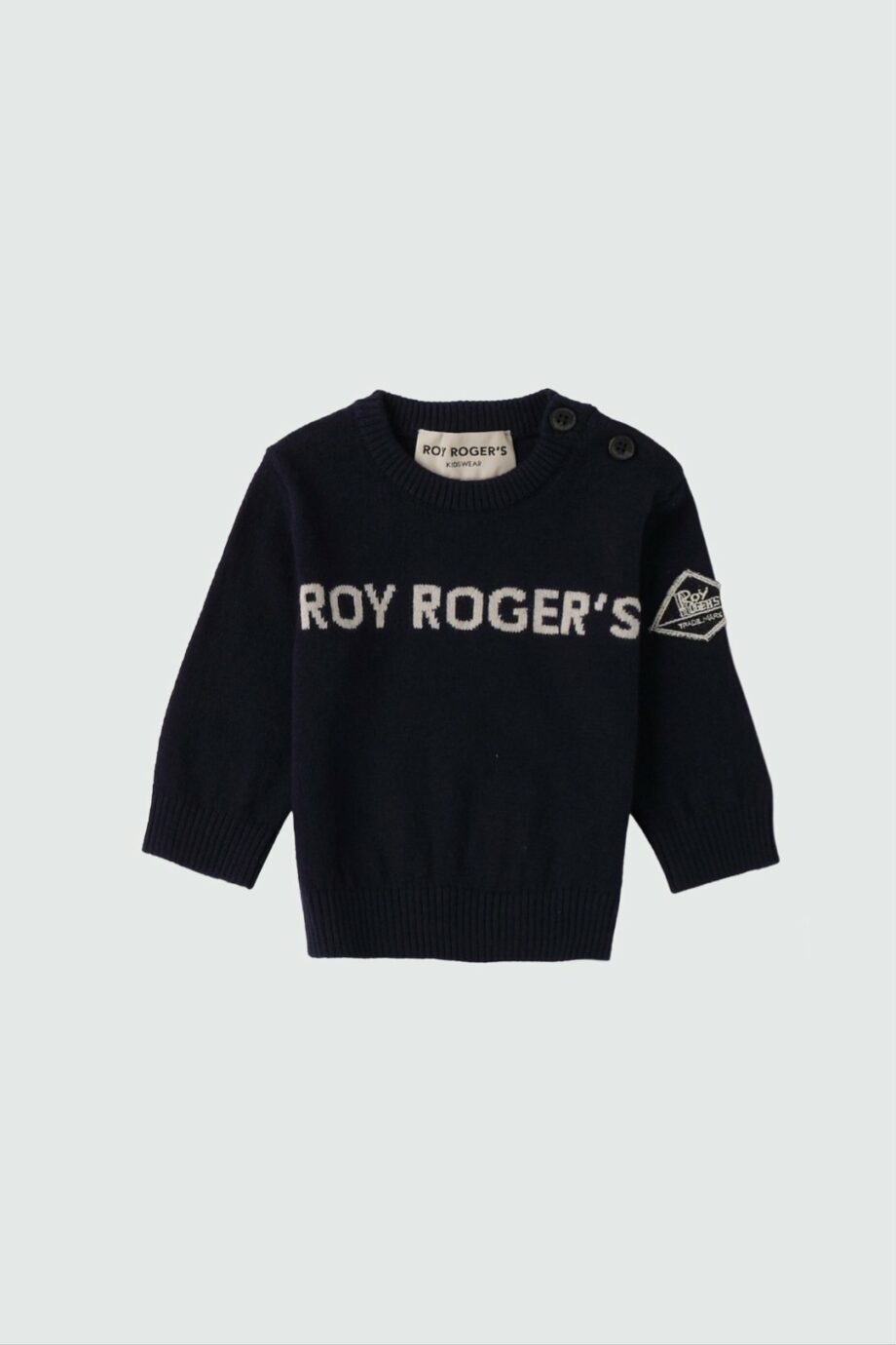 MAGLIONE GIROCOLLO BLU - ROY ROGER'S