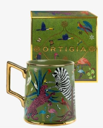 TAZZA IN CERAMICA VERDE - ORTIGIA