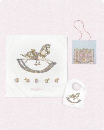 GIFT SET BAVAGLINO E MUSSOLA CAVALLO A DONDOLO - ATELIER CHOUX