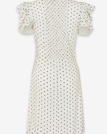 ABITO KARIN POIS ECRU- MAR DE MARGARITAS