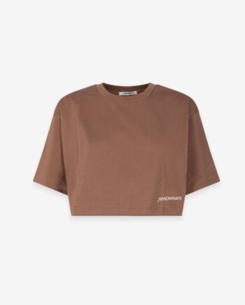 T-SHIRT CROP MOKA - HINNOMINATE