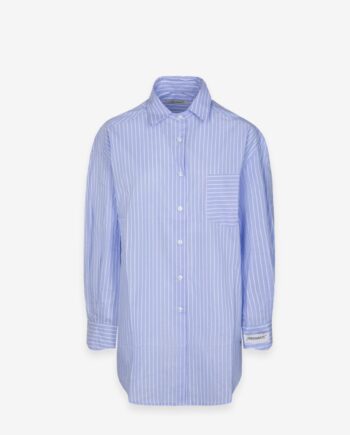 CAMICIA OVER RIGATA AZZURRA - HINNOMINATE