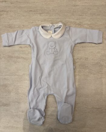 Tutina azzurra con orsetto