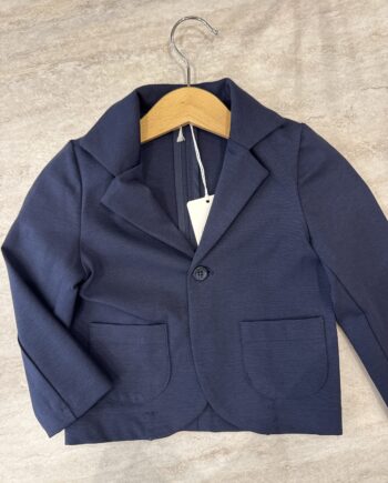 Giacca in punto milano blu