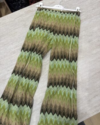 Pantalone fantasia missoni verde