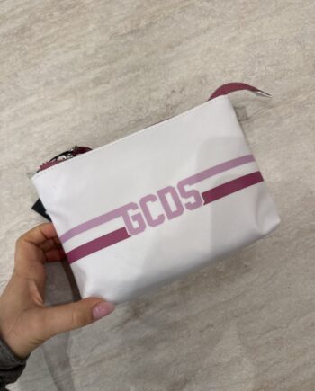 Pochette bianca e rosa