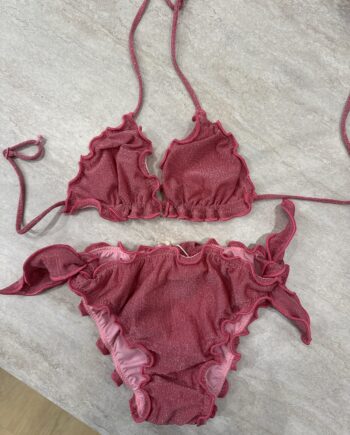 Bikini lurex rosa