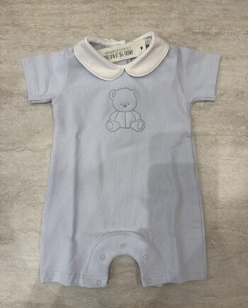 Pagliaccetto azzurro con orsetto