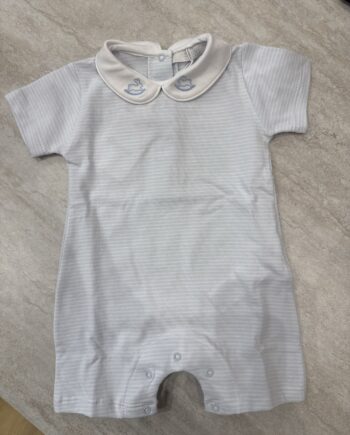 Pagliaccetto a righe cielo