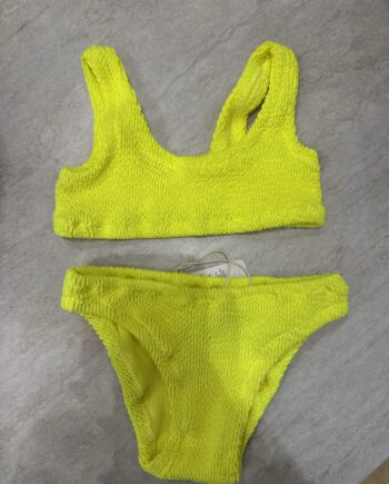 Bikini crinkle giallo