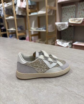 Sneakers glitter oro