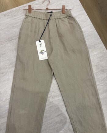 Pantalone di lino beige