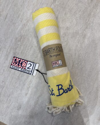 Telo mare a righe giallo