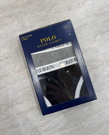 Set 3 slip bianco grigio nero