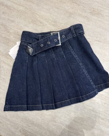 Gonna di jeans a pieghe